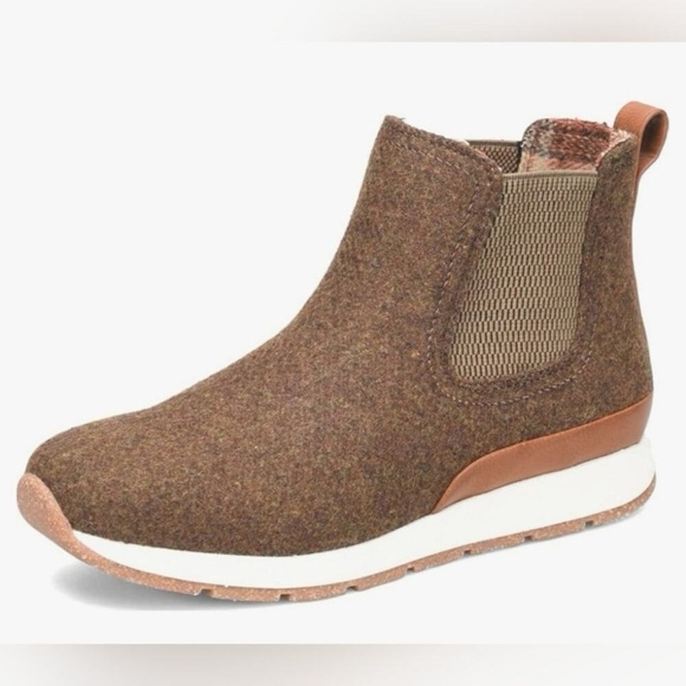 B.O.C. Wool Chelsea Boots Brown Cozy Cabincore Minimalist Gorpcore quiet-luxury